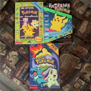 vintage 90’s Pokemon books bundle of 3